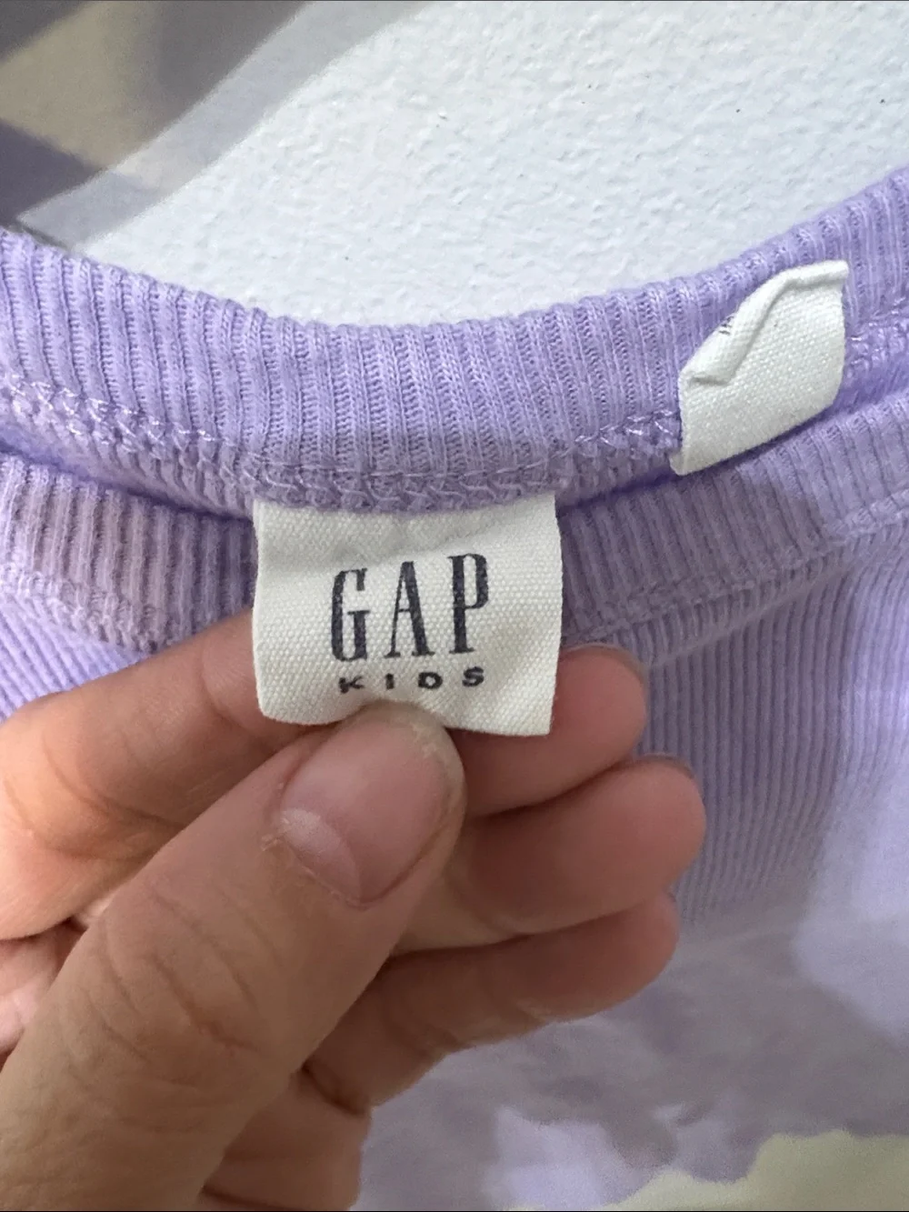GAP Lilac Ribbed Tank Top for Kids